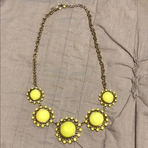 Banana Republic Bright Yellow Statement Necklace